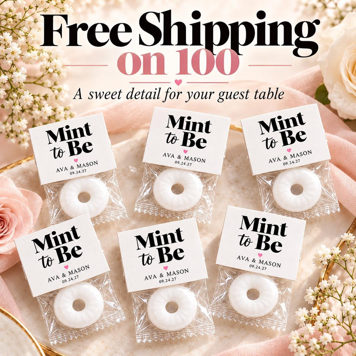 Personalized Mint to Be Wedding Favors | Custom Bridal Shower Mints