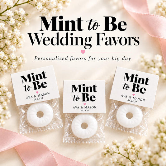 Personalized Mint to Be Wedding Favors | Custom Bridal Shower Mints