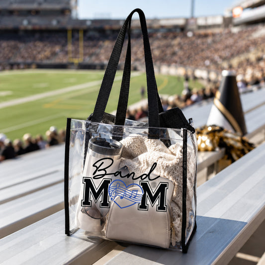 Personalized Clear Stadium Tote Bag