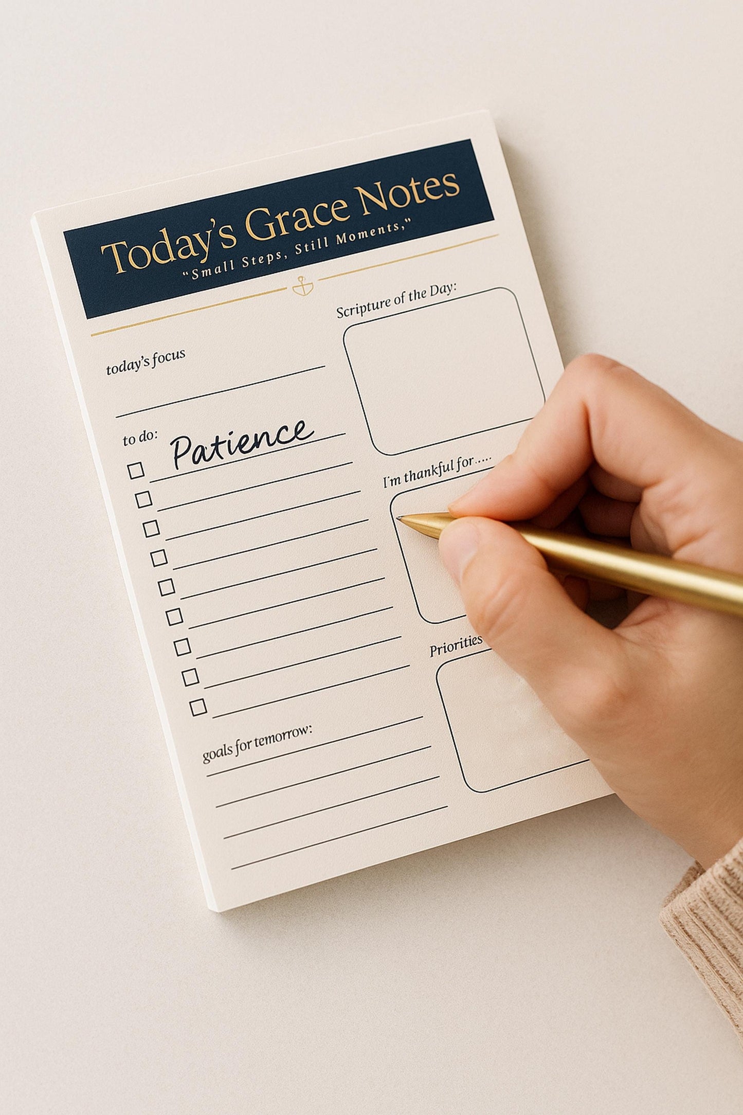 Grace Notes Christian Notepad – 4×6 Daily Scripture Pad