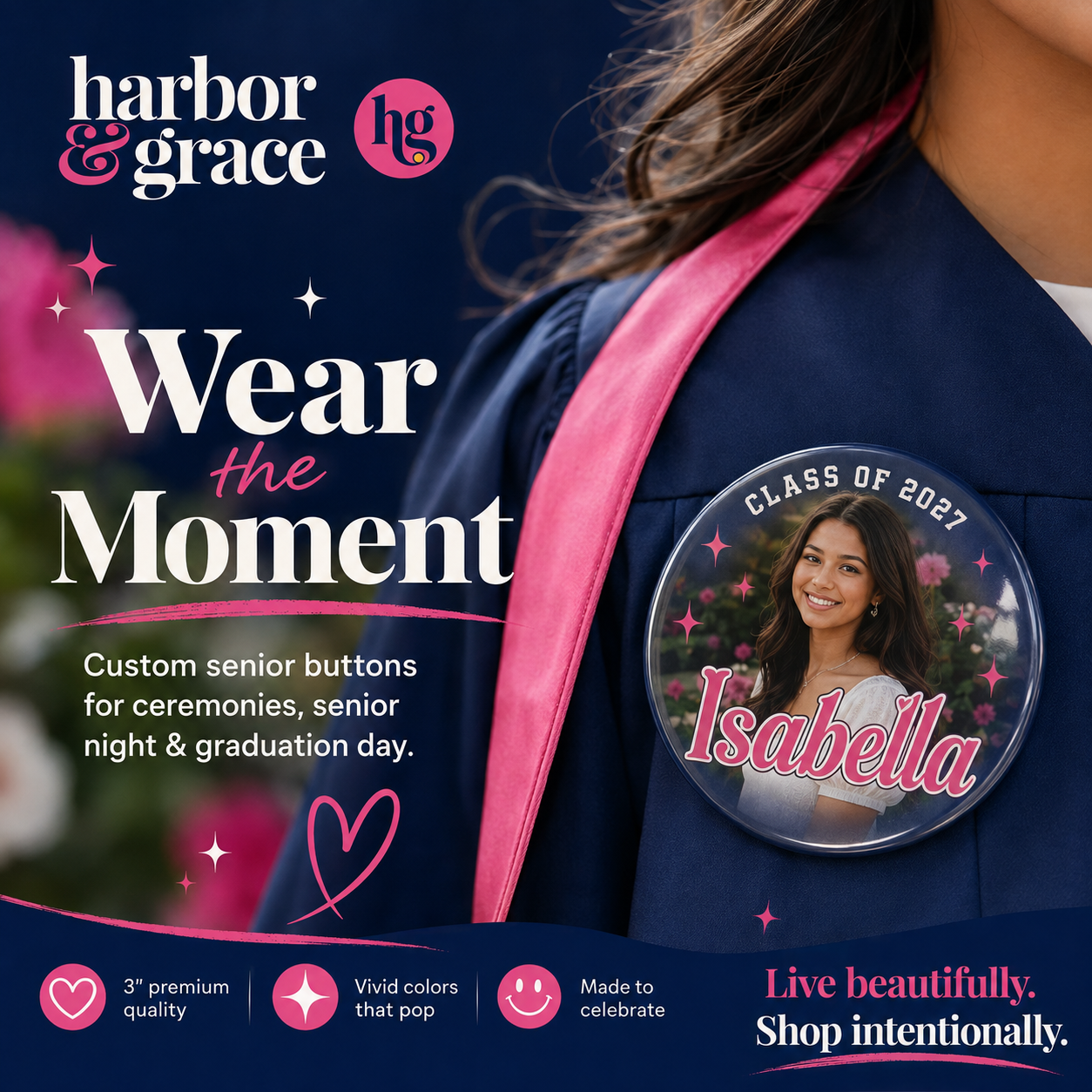 Custom Sports Photo Button