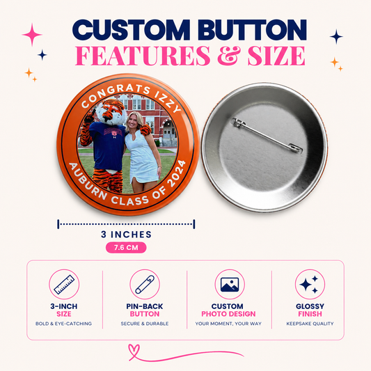 Custom Sports Photo Button