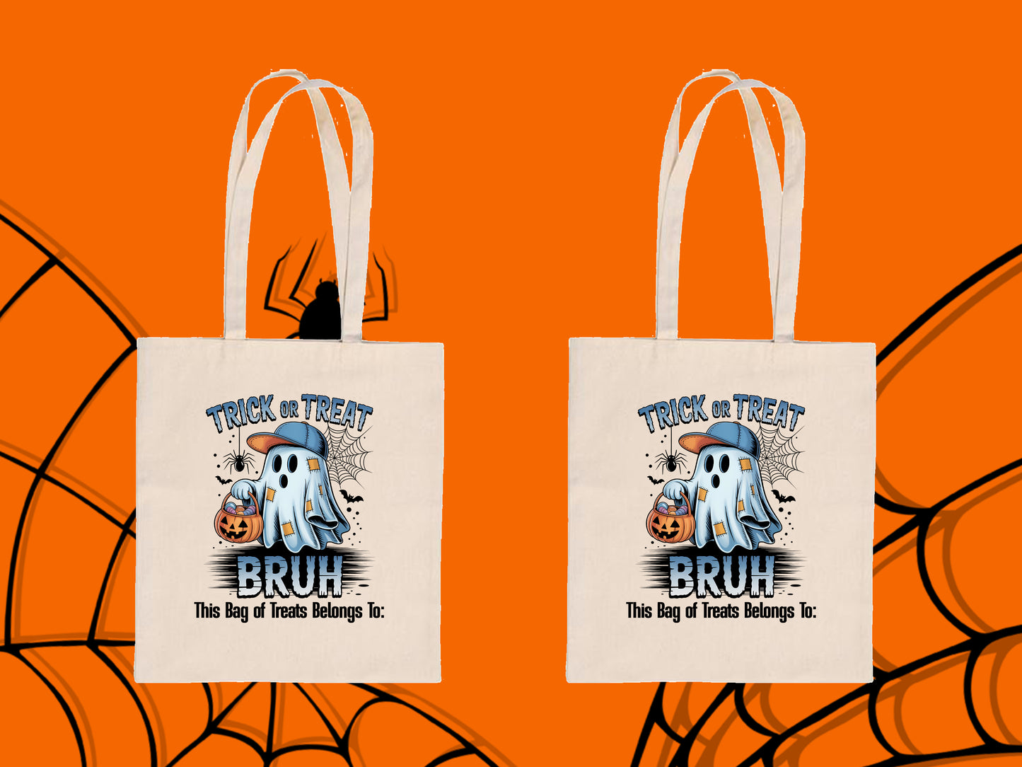 Personalized Halloween Trick or Treat Bags β 6 Cute Spooky Designs