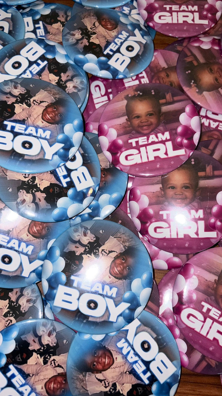 Buttons - Baby Shower & Gender Reveal