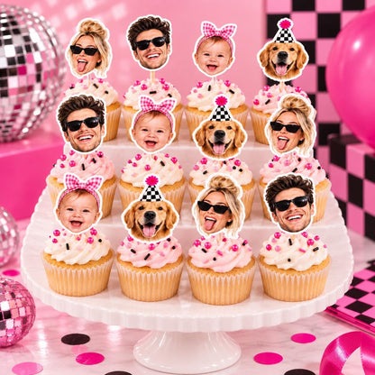Custom Face Cupcake Toppers