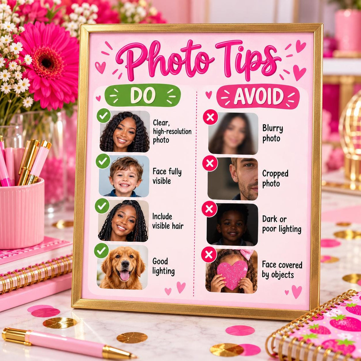 Custom Photo Party Straws | Personalized Face Drink Straws