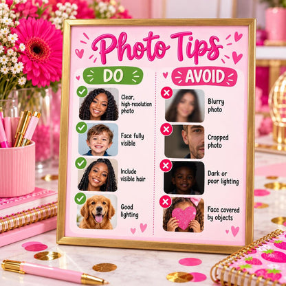 Custom Photo Party Straws | Personalized Face Drink Straws