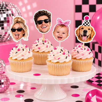 Custom Face Cupcake Toppers