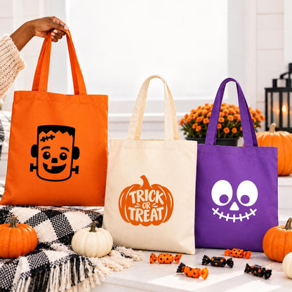 Personalized Halloween Trick-or-Treat Tote | Custom Name Candy Bag