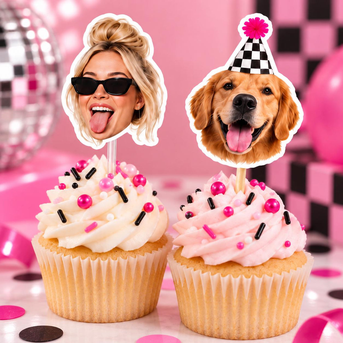Custom Face Cupcake Toppers