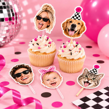 Custom Face Cupcake Toppers