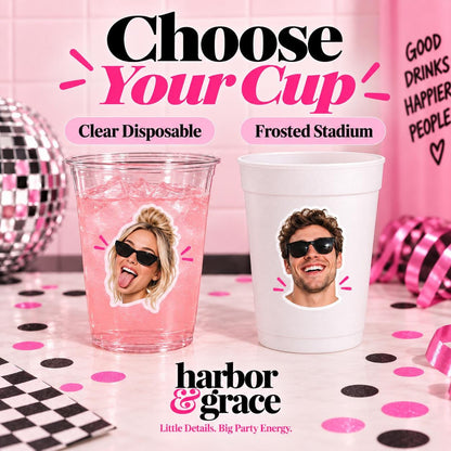 Custom Face Cups | Personalized Photo Party Cups