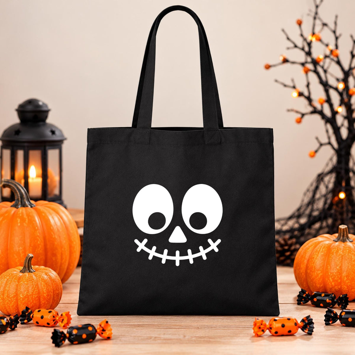 Personalized Halloween Trick-or-Treat Tote | Custom Name Candy Bag