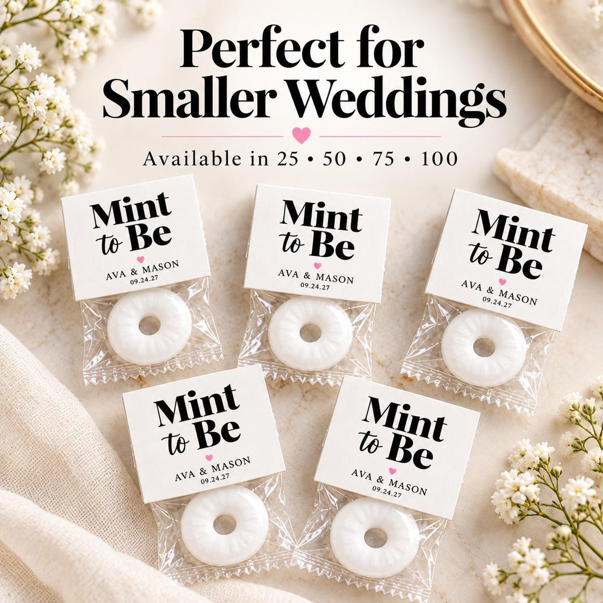 Personalized Mint to Be Wedding Favors | Custom Bridal Shower Mints