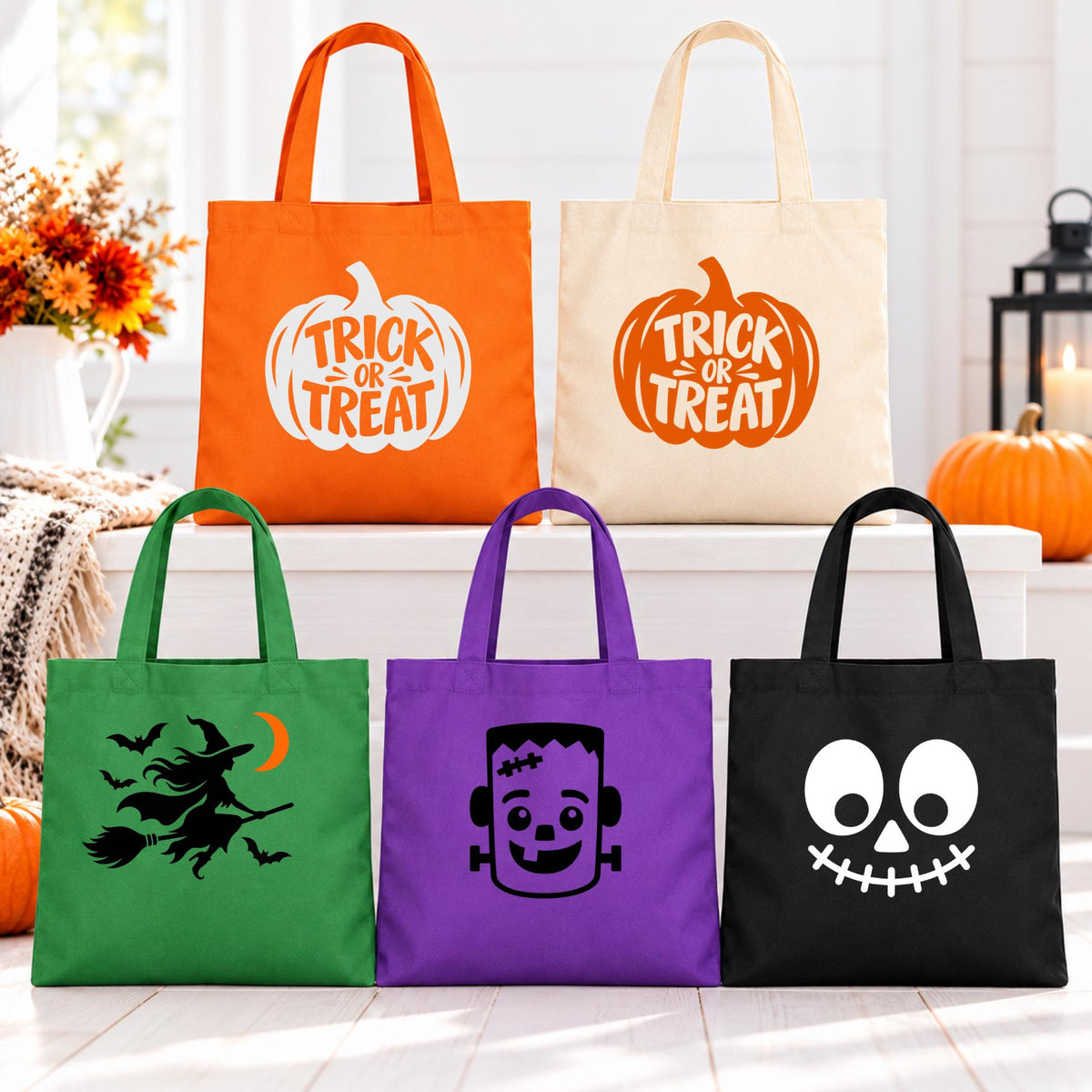 Personalized Halloween Trick-or-Treat Tote | Custom Name Candy Bag