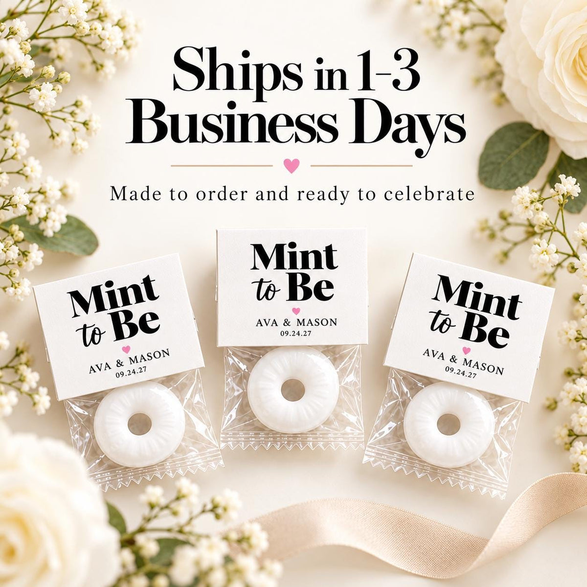 Personalized Mint to Be Wedding Favors | Custom Bridal Shower Mints