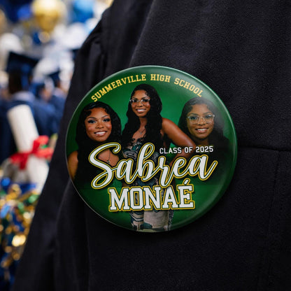 Homecoming Photo Buttons | Custom Sports Team Pins