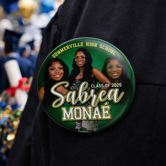 Homecoming Photo Buttons | Custom Sports Team Pins