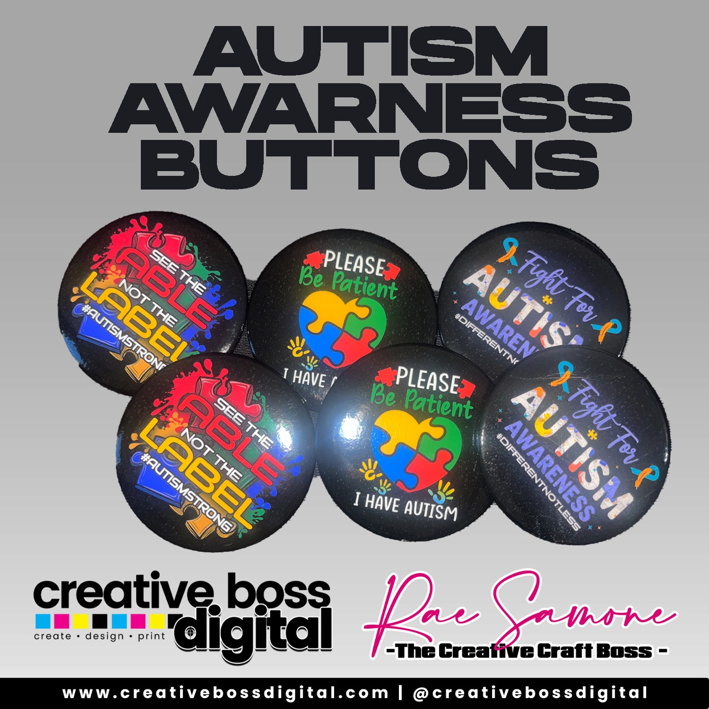 See the Able Not the Label Button - Autism Awareness Pin