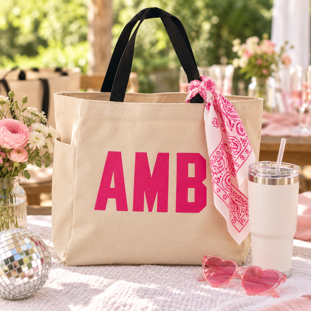 Personalized Monogram Tote Bag