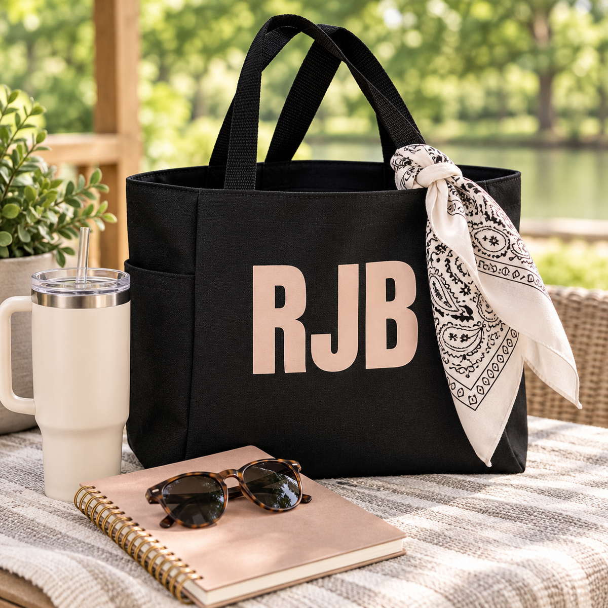 Personalized Monogram Tote Bag