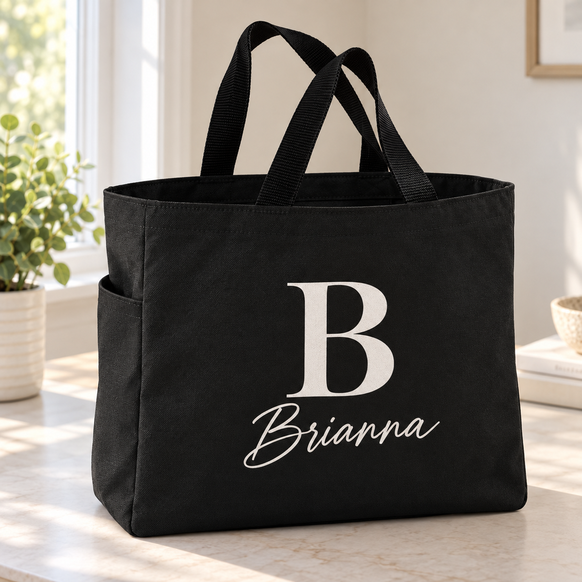 Personalized Monogram Tote Bag