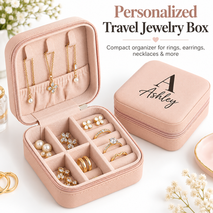 Personalized Travel Jewelry Box
