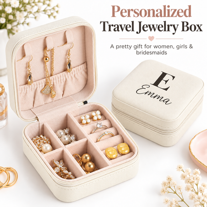 Personalized Travel Jewelry Box