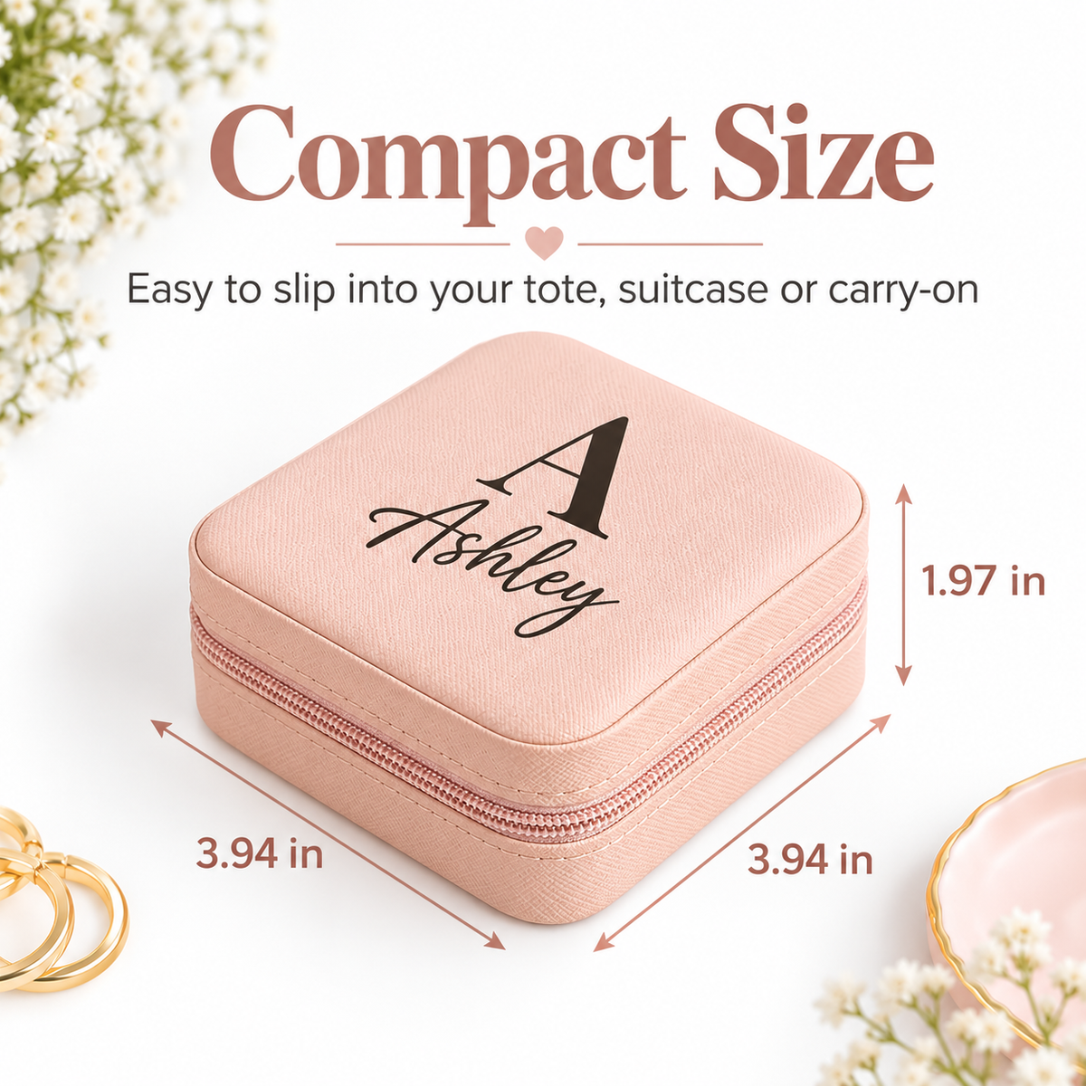Personalized Travel Jewelry Box