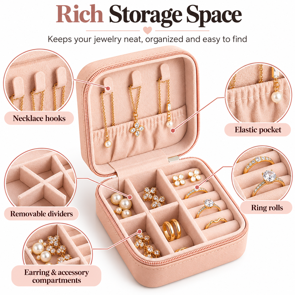 Personalized Travel Jewelry Box