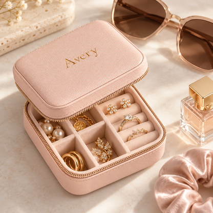 Personalized Travel Jewelry Box