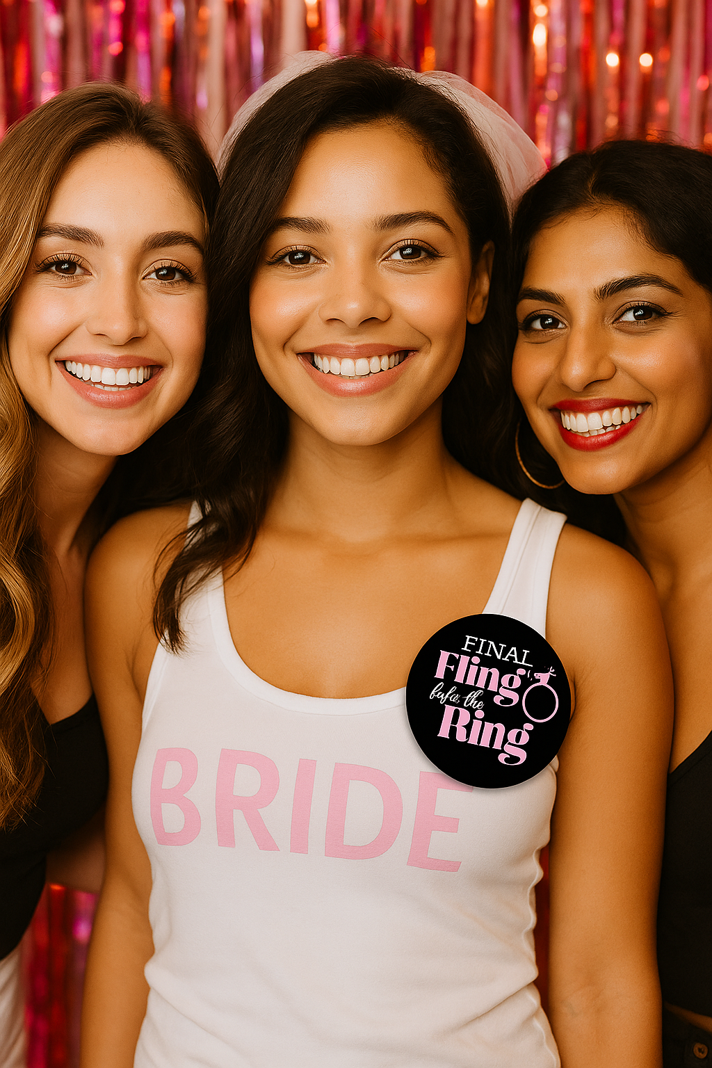 Bachelorette Party Crew Button Set – Bride & Bridesmaid Buttons