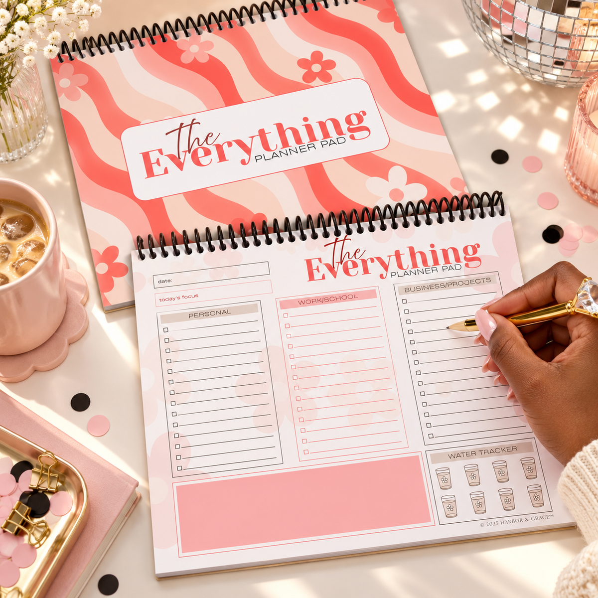 The Everything Planner Pad - 10x8 Spiral-Bound Productivity Planner