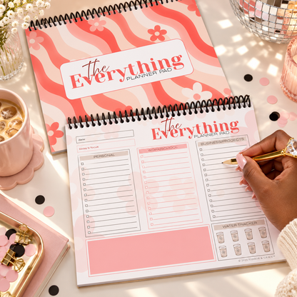 The Everything Planner Pad - 10x8 Spiral-Bound Productivity Planner