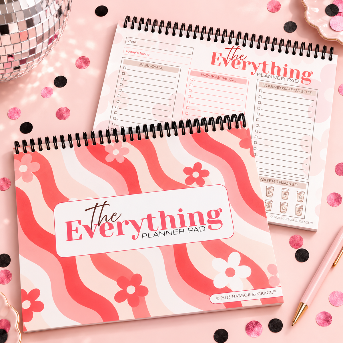 The Everything Planner Pad - 10x8 Spiral-Bound Productivity Planner