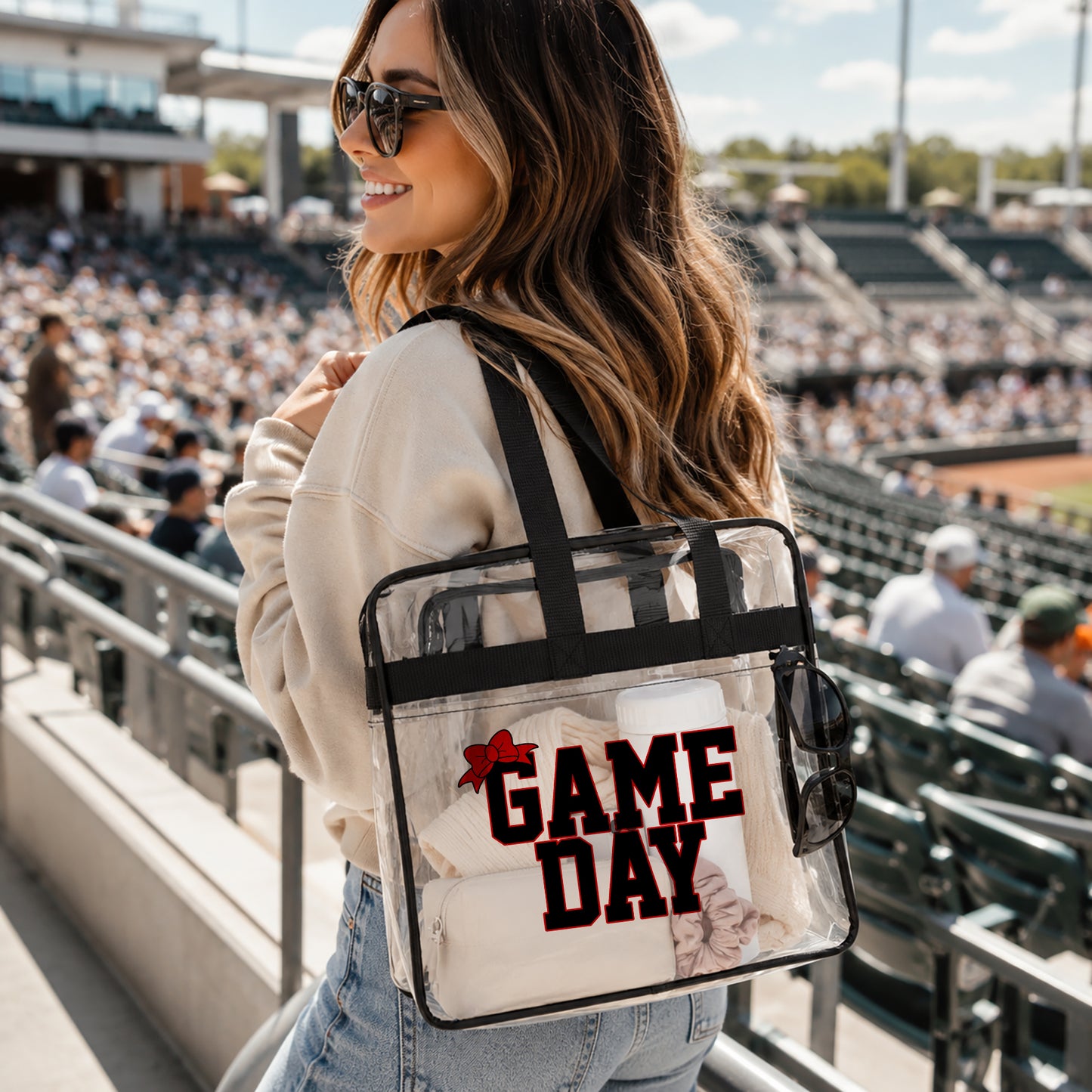 Personalized Game Day Clear Stadium Bag
