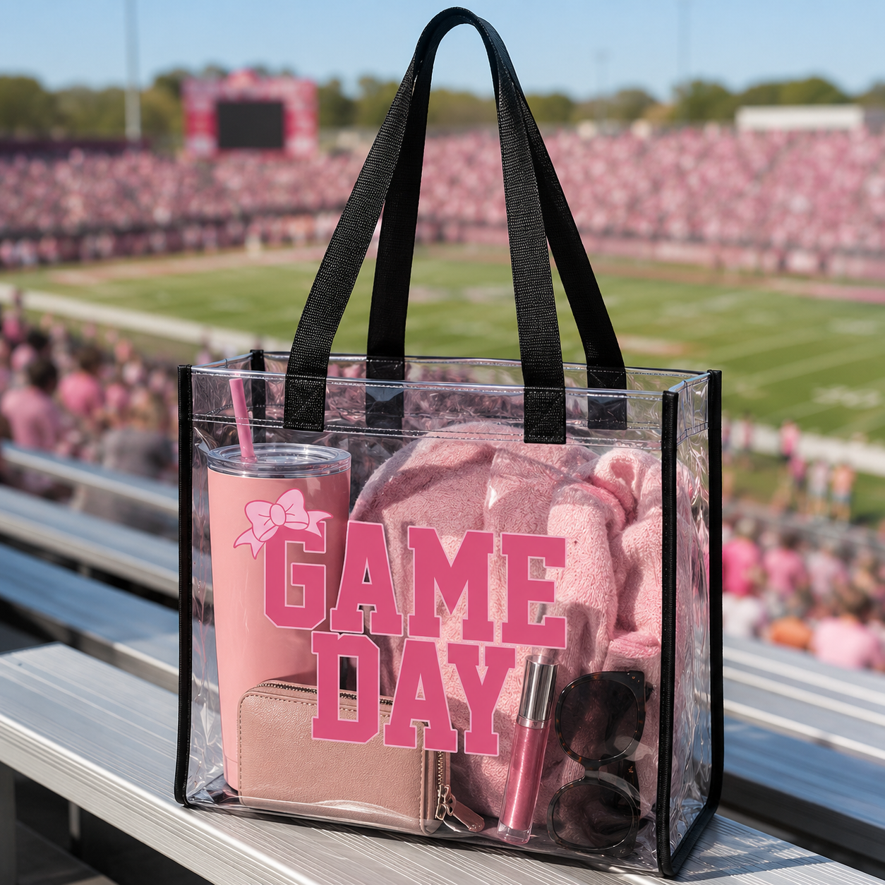 Personalized Game Day Clear Stadium Bag