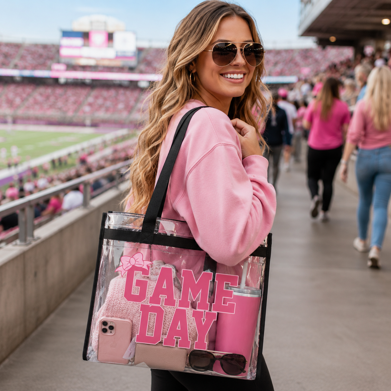 Personalized Game Day Clear Stadium Bag