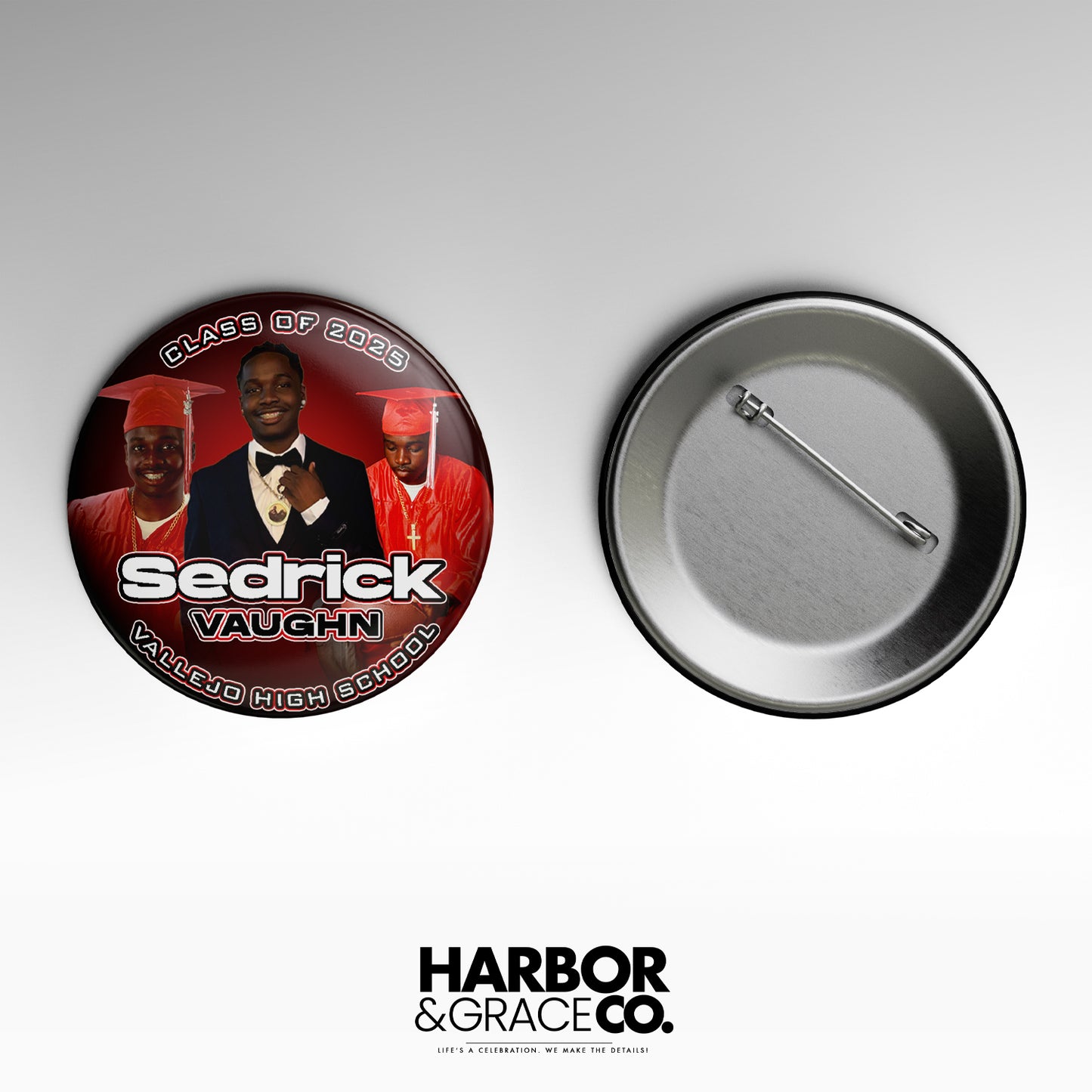 3" Photo Buttons