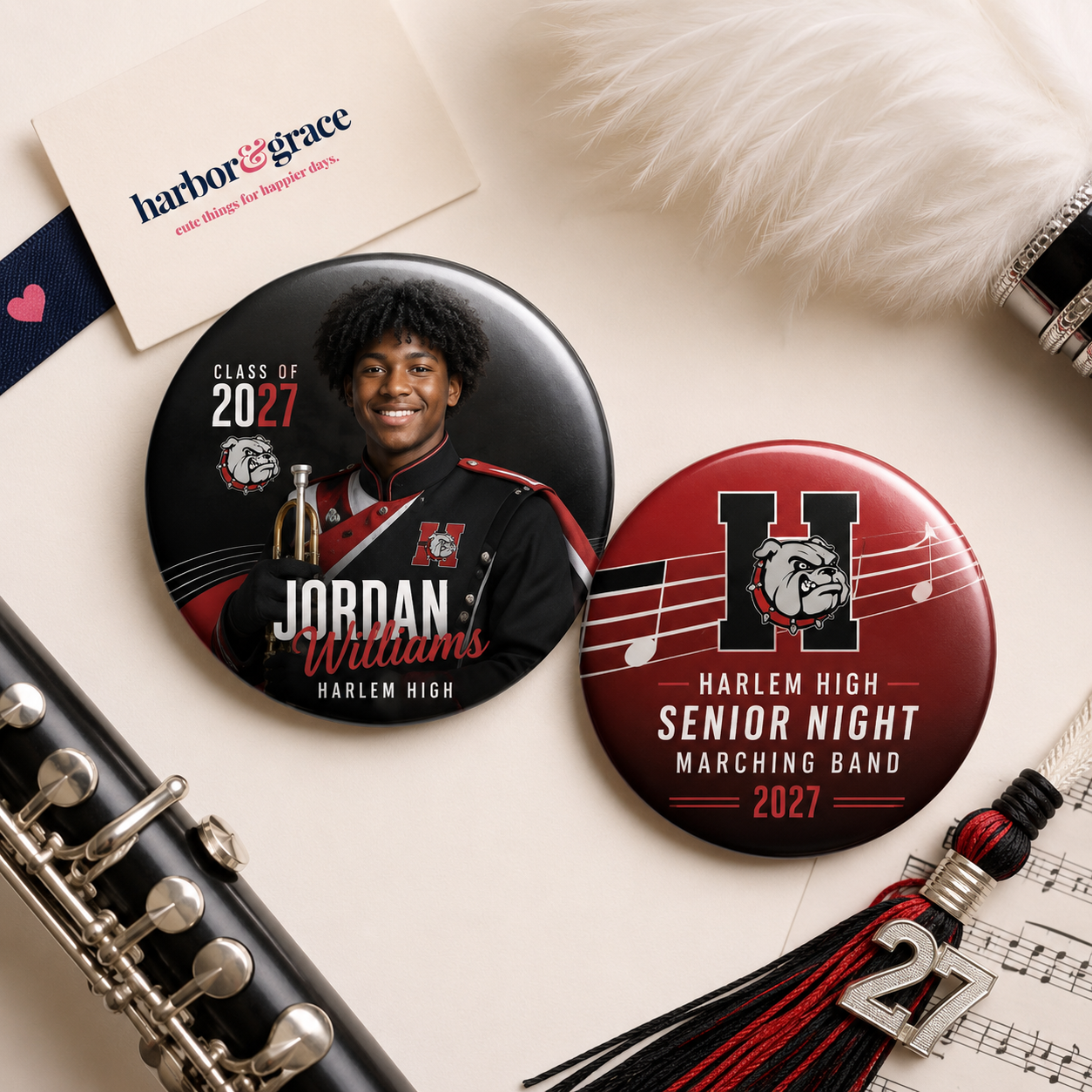 Custom Sports Photo Button
