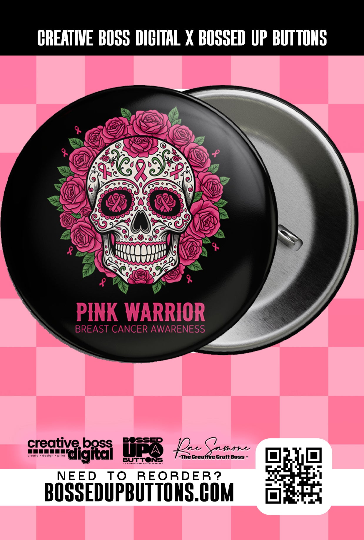 Breast Cancer Awareness Buttons | Pink Ribbon Pins