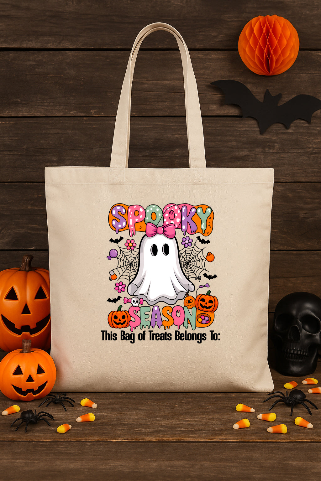 Personalized Halloween Trick or Treat Bags – 6 Cute Spooky Designs