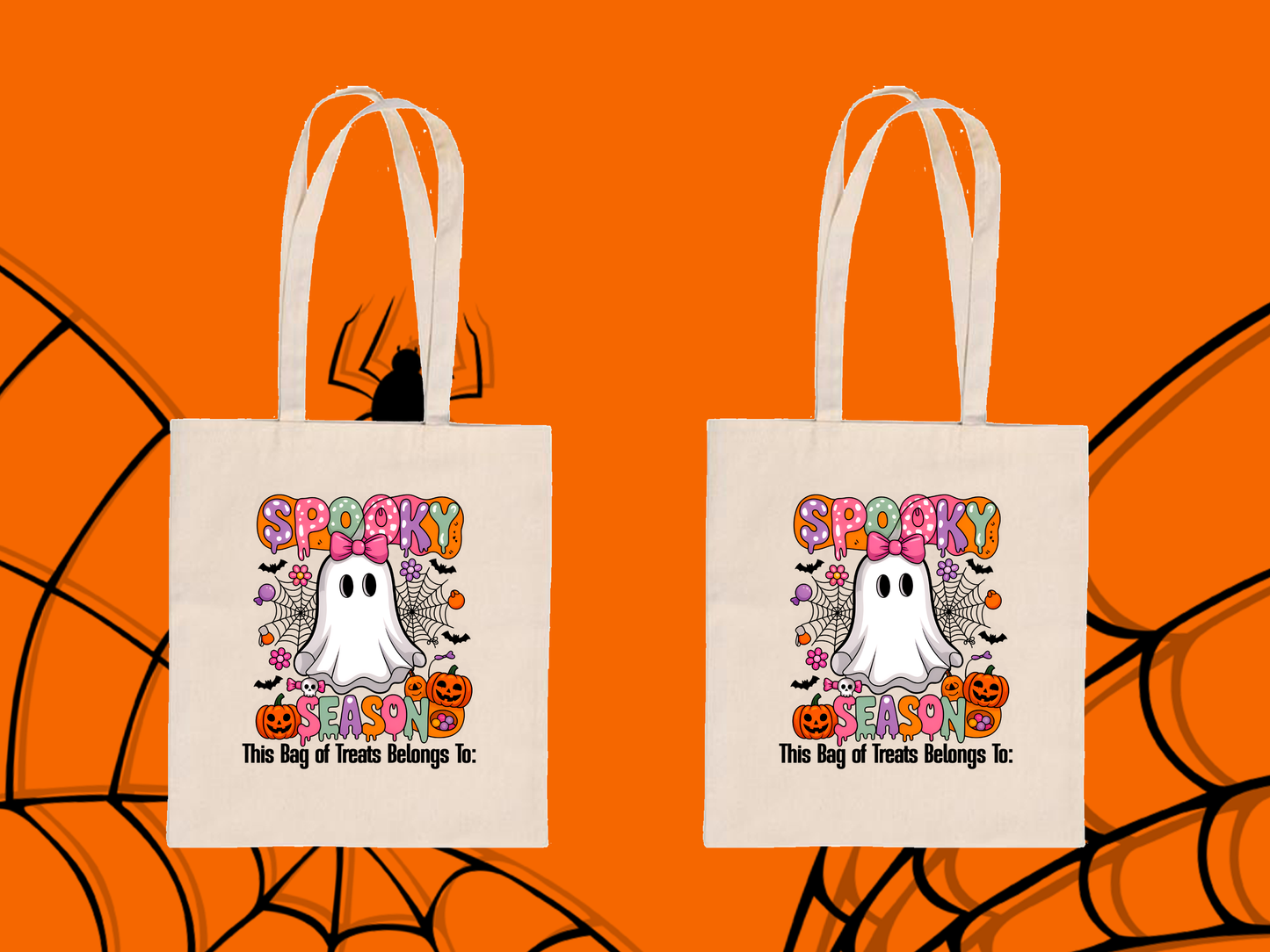 Personalized Halloween Trick or Treat Bags – 6 Cute Spooky Designs