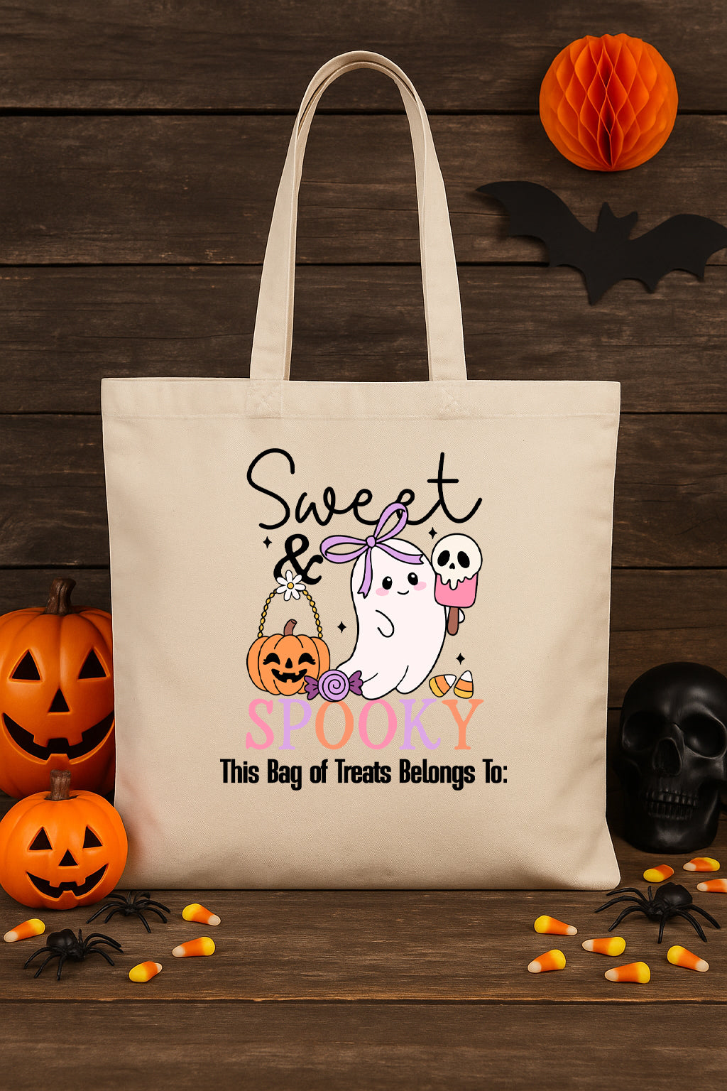 Personalized Halloween Trick or Treat Bags – 6 Cute Spooky Designs