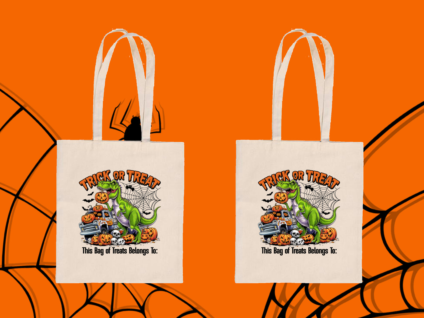 Personalized Halloween Trick or Treat Bags – 6 Cute Spooky Designs