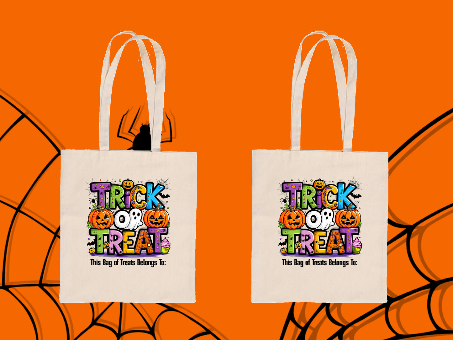 Personalized Halloween Trick or Treat Bags – 6 Cute Spooky Designs