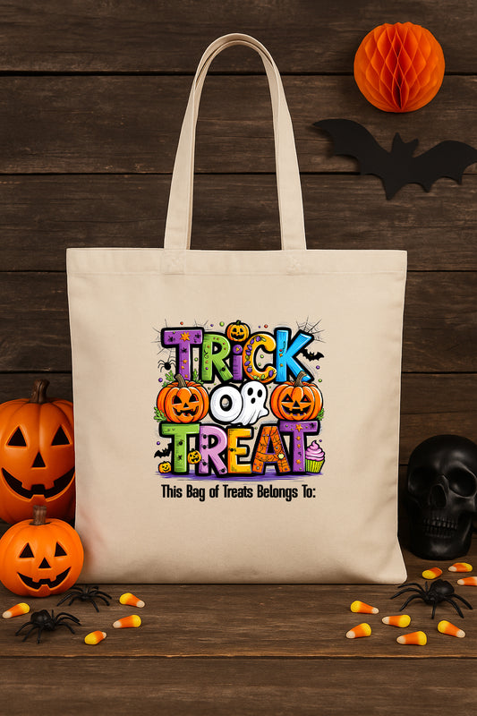 Personalized Halloween Trick or Treat Bags – 6 Cute Spooky Designs