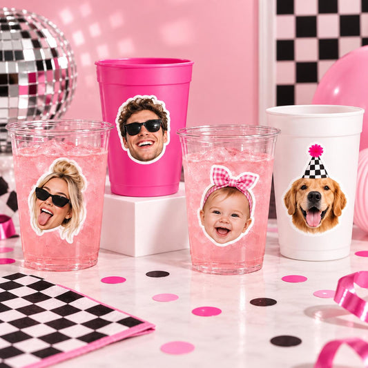 Custom Face Cups | Personalized Photo Party Cups