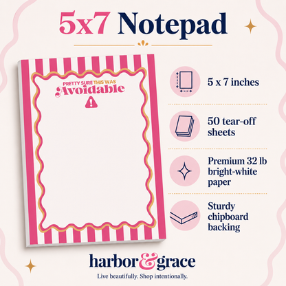 Pretty Sure This Was Avoidable Notepad