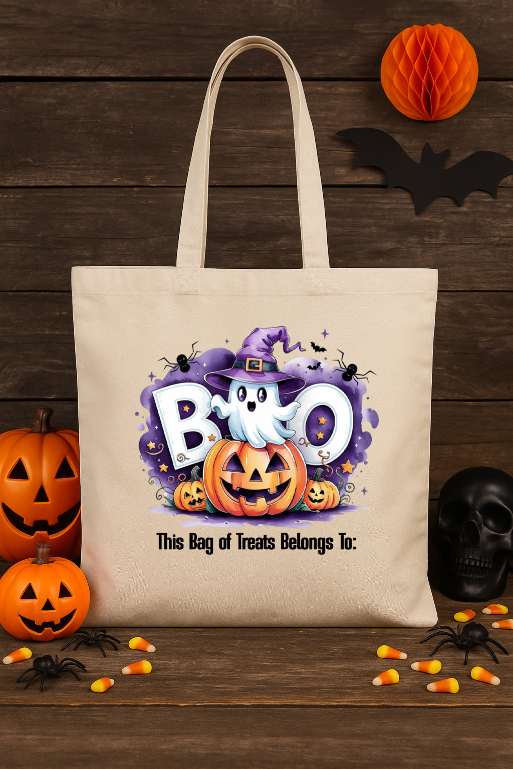 Personalized Halloween Trick or Treat Bags – 6 Cute Spooky Designs